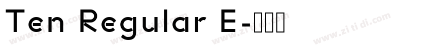 Ten Regular E字体转换